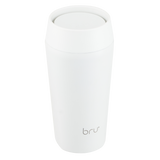 bru ceramic travel mug 16oz in siberia white