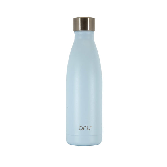 bru bottle baby blue, refillable water bottle, sustainable water bottles, insulated water bottle, insulated bottle, thermal water bottle